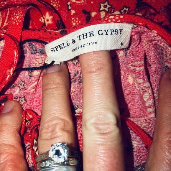 ❌SWAPPED❌Spell Design NWT Celestial Midi Dress M - Picture 7 of 8